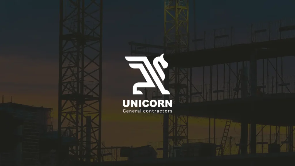Thiết kế logo công ty xây dựng Unicorn