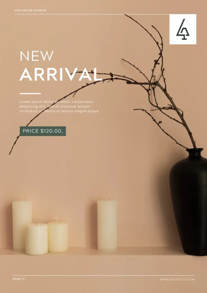 Thiết kế brochue 4ce's Decor