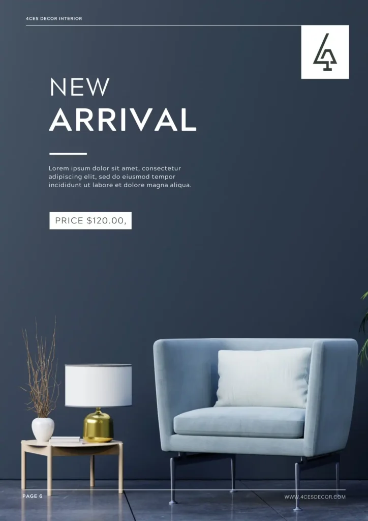 Thiết kế brochue 4ce's Decor